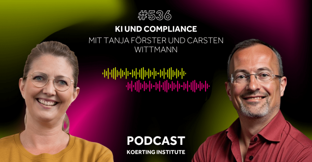 Viele Unternehmen glauben, mit einem DSGVO-konformen KI-Tool auf der sicheren Seite zu sein… das ist ein Irrtum. In dieser Episode spricht Tanja mit Carsten Wittmann, TÜV-Rheinland-zertifiziertem AI-Consultant und Experte für AI, Compliance und Data Privacy am Koerting Institute, darüber, warum Compliance kein Verhinderer, sondern ein Enabler ist.